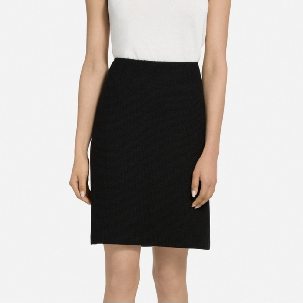 Griffith Gray For St. John Solid Black 100% Wool … - image 1